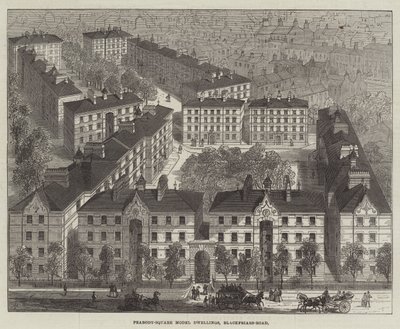 Modelli di Alloggi Peabody-Square, Blackfriars-Road da Frank Watkins